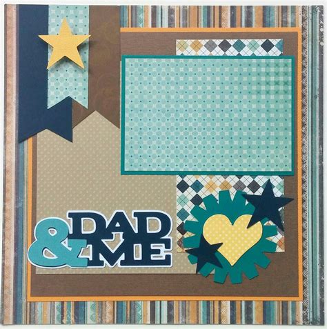 Premade scrapbook layout Dad, Dad premade scrapbook layout, Fathers Day scrapbook layout, Father ...