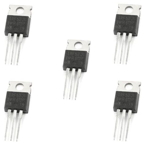 5 x IRF520N N-Channel Hexfet Power MOSFET Transistor | All Top Notch