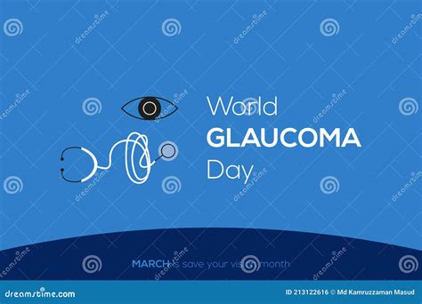 World Glaucoma Day Vector Design. International Glaucoma Week for Eye Health Awareness Stock ...