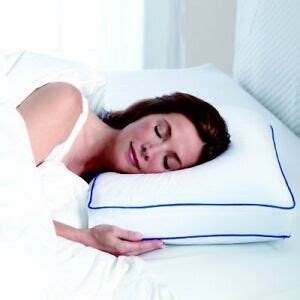 Washable Gel Memory Foam Side Sleeper Spine Alignment Comfort Cushion ...