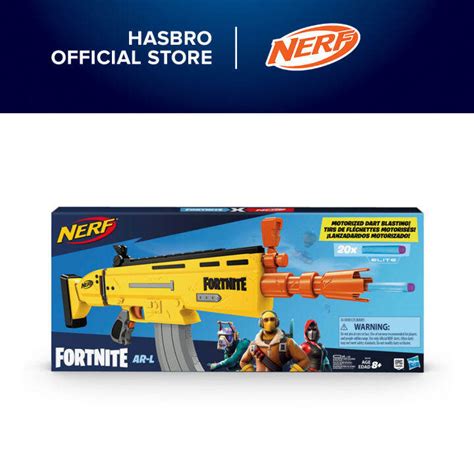 Fortnite AR-L Nerf Elite Dart Blaster - Motorized Toy Blaster, 20 Official Nerf Fortnite Elite ...