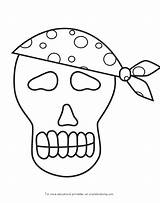 Pirate Skulls Coloring Pages  Home sketch template