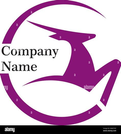 Gazelle Company purple logo design Stock Vector Image & Art - Alamy