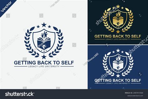 University Academy Vector Icons Education Logo Stock Vector (Royalty ...