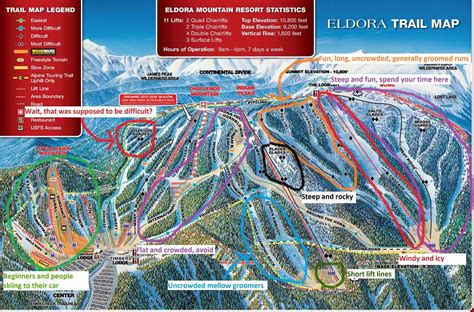 Honest Eldora Trail Map : skiing