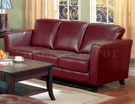 2024 Best of Burgundy Leather Sofa Sets