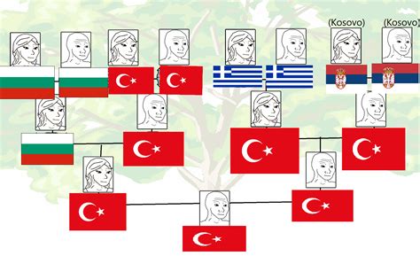 Family tree of Turkish with Balkan descendent : r/balkans_irl