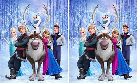 Spot the difference Disney's Frozen free Printables