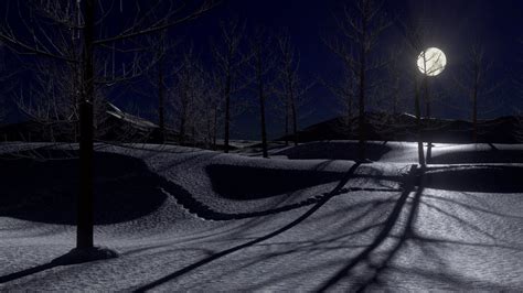 Blender 2.72 Tutorial - Create a Snowy Moonlit Landscape - YouTube