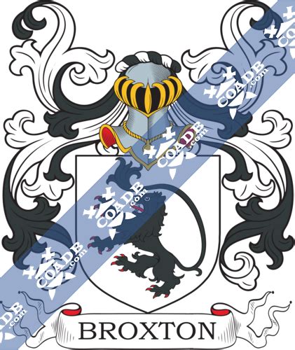 Broxton Family Crest, Coat of Arms and Name History