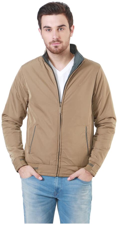 Buy Allen Solly Men Brown Solid Bomber jacket - Brown Online at Low Prices in India - Paytmmall.com