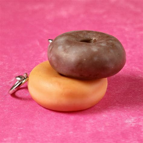 Glazed Doughnut Charms Set by ClayDazzle on Etsy