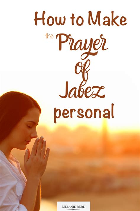 How to Make the Prayer of Jabez Personal - Melanie Redd