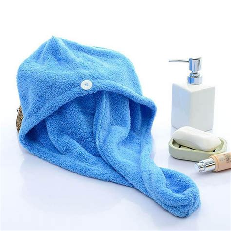 Hair Drying Towel Twist Microfiber Towels for Hair Turban Wrap Fast Drying Super Soft and ...