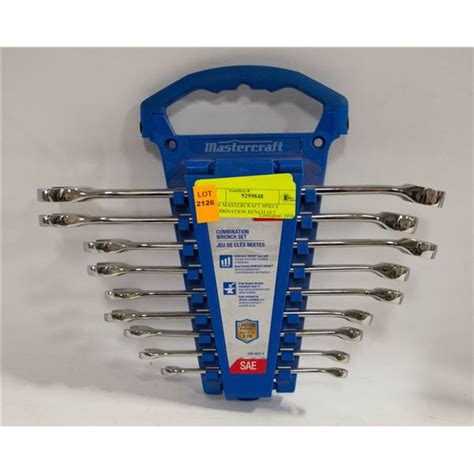 NEW MASTERCRAFT 9 PIECE COMBINATION WRENCH SET