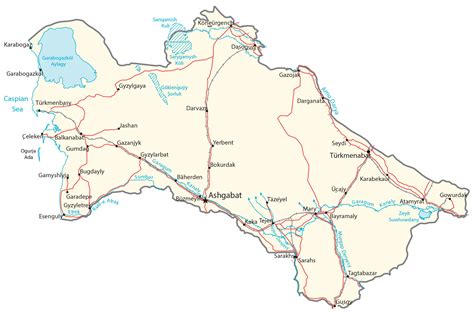 Turkmenistan Map - GIS Geography