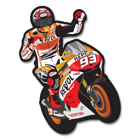 MARC MARQUEZ WINNING | BIKE STICKER | Bike stickers, Bike, Motorcycle stickers