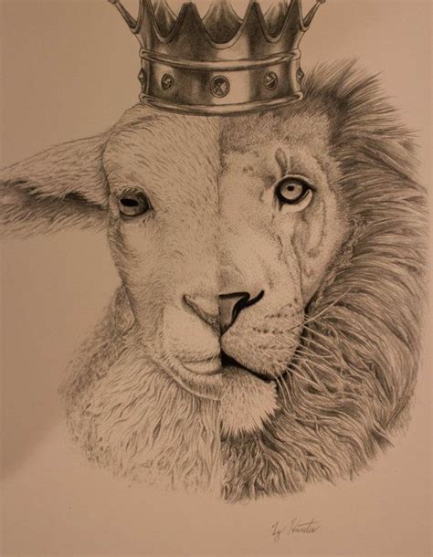 Lion Lamb Drawing at GetDrawings | Free download