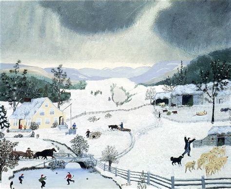 Winter - Grandma Moses - WikiArt.org