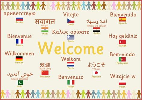 Multilingual ‘Welcome’ Poster | Free Early Years & Primary Teaching ...