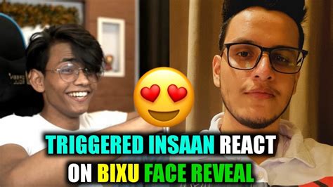 Triggered Insaan React On BIXU Face Reveal || Live Insaan React On ...