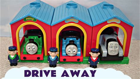 Kids Toy Train Thomas & Friends Set Thomas The Train Drive Away Talking Spencer Percy & Thomas ...