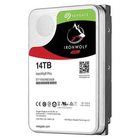 Seagate IronWolf Pro, 3.5", 14000 GB, 7200 RPM