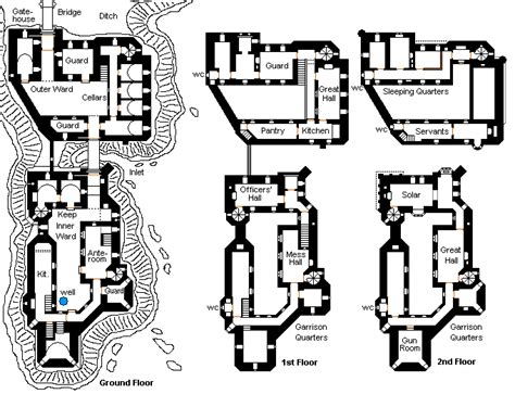 Medieval Castle Floor Plans