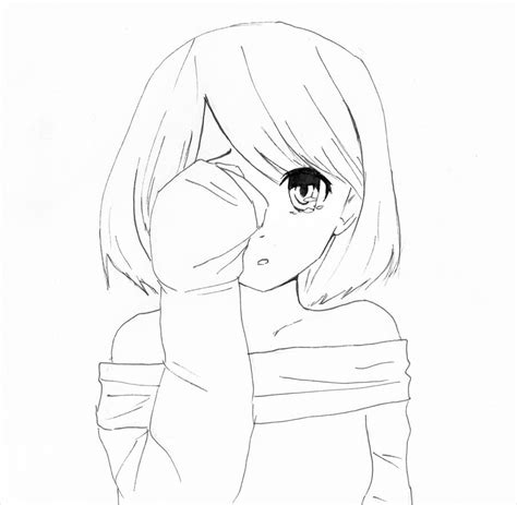 Shy cute Manga girl by AlkaLightning on DeviantArt