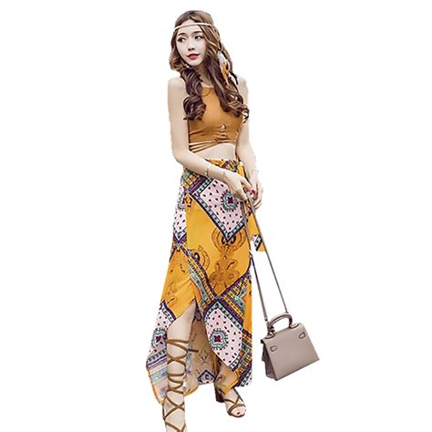 Bohemian dress for women/summer outfit for women beach set-Philippines