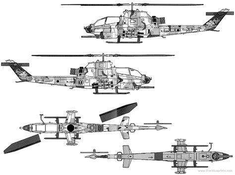 Cobra Helicopter Drawing