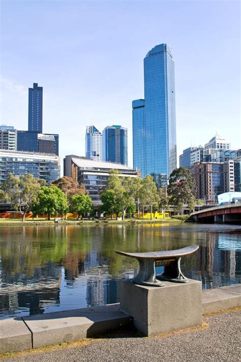 Australia, Melbourne, Yarra River, Skyline Editorial Stock Photo ...