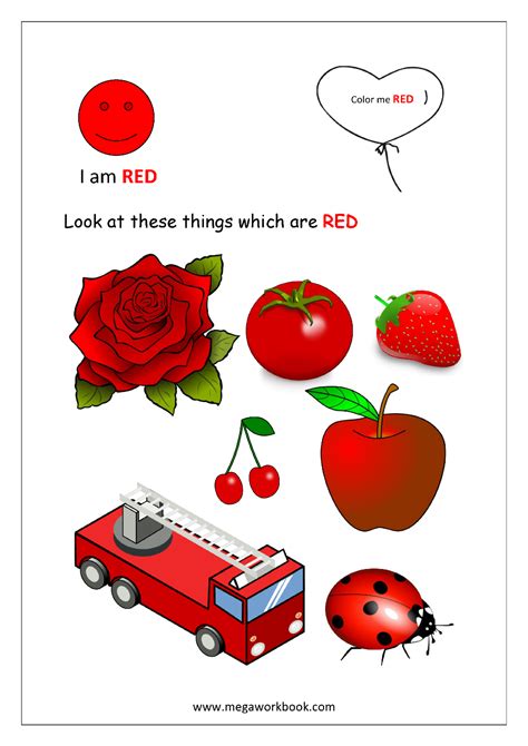 10 best images of red color worksheets printable color red worksheets ...