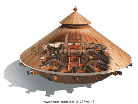 Leonardo Da Vinci Tank Project Rendering Stock Illustration 2125495145 ...