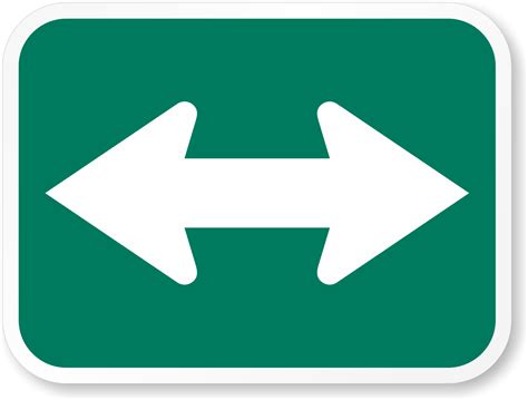 Two Directional Arrow Sign - MUTCD Compliant, SKU: X-M7-5