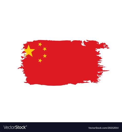 China flag Royalty Free Vector Image - VectorStock