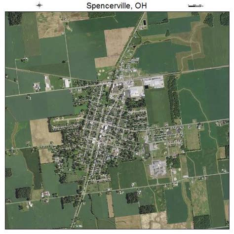 Aerial Photography Map of Spencerville, OH Ohio