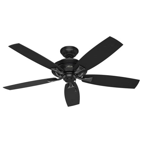 Hunter Rainsford 52 in. Outdoor Matte Black Ceiling Fan-53348 - The ...