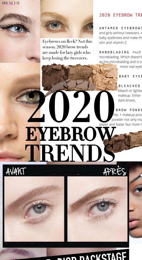 2020 Eyebrow Trends - Are bold brows still in fashion? | Eyebrow trends, New eyebrow trend ...