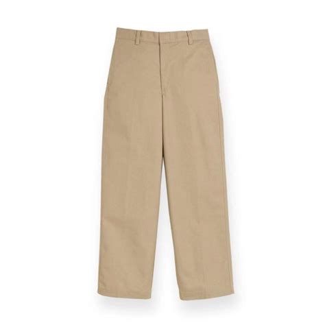 Boys Plain Front Khaki Pants with Bayside Academy Logo – Zoghby's Uniforms