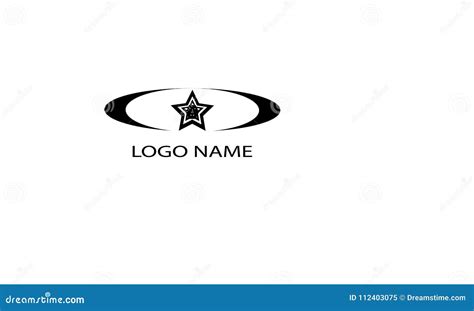 Logo Abstract Circle Black and White Stock Illustration - Illustration ...