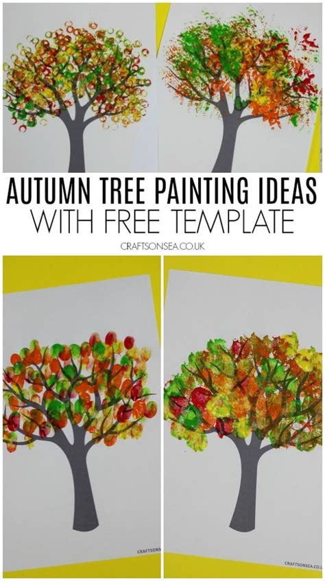 Autumn Tree Painting Ideas for Kids