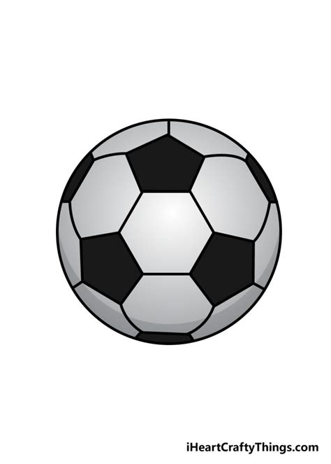 Soccer Ball Drawing - How To Draw A Soccer Ball Step By Step