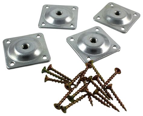 Amazon.com: Sofa or Table Leg Attachment Plate (Set of 4), 5/16-Inch ...