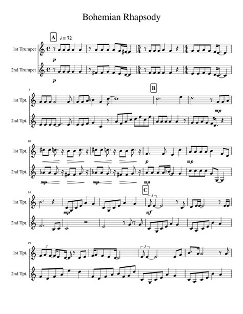 Easy Trumpet Sheet Music Free Printable