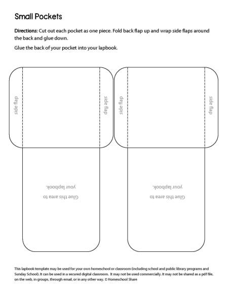 Pockets for Your Lapbook - Homeschool Share