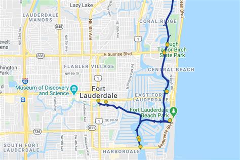 Exploring Fort Lauderdale With Water Taxi Fort Lauderdale Map - 2023 Calendar Printable