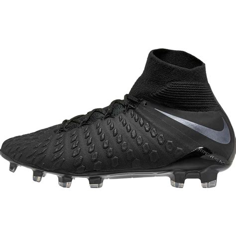 Nike Hypervenom Phantom 3 Elite DF FG - Black/Black - SoccerPro