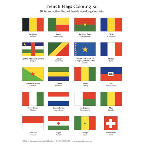 French Flags – Coloring Kit – Language Adventure