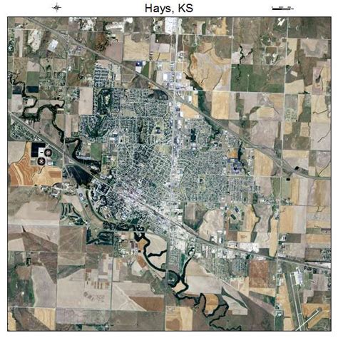 Aerial Photography Map of Hays, KS Kansas